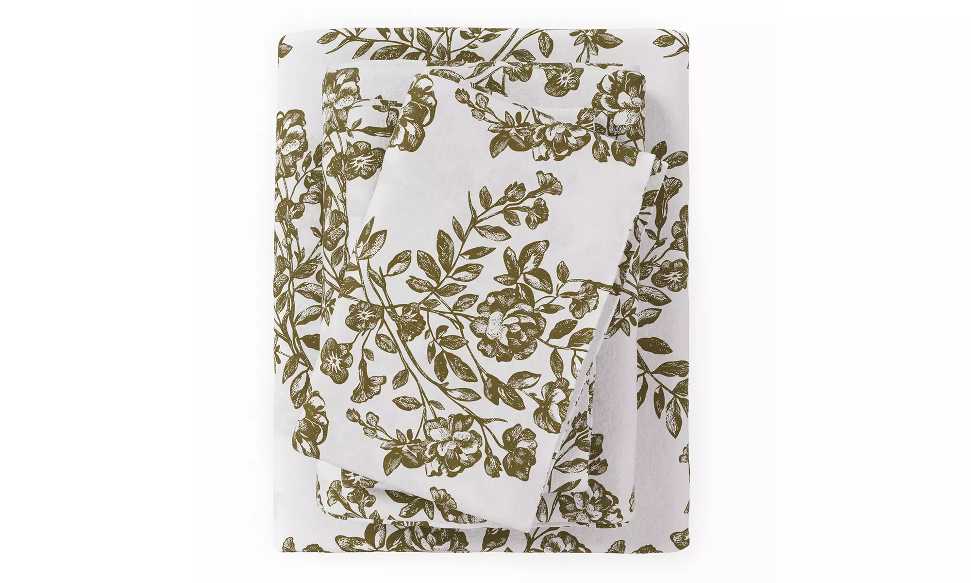 FreshFolds Premium Turkish Cotton Printed Flannel Sheet Set