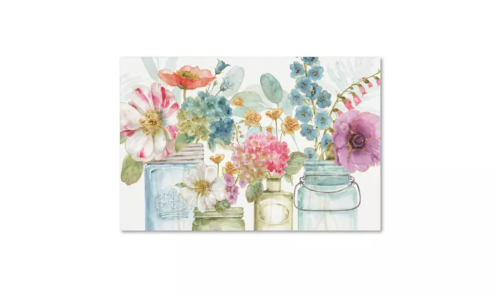 Lisa Audit 'Rainbow Seeds Flowers X' Canvas Art - Second Medium