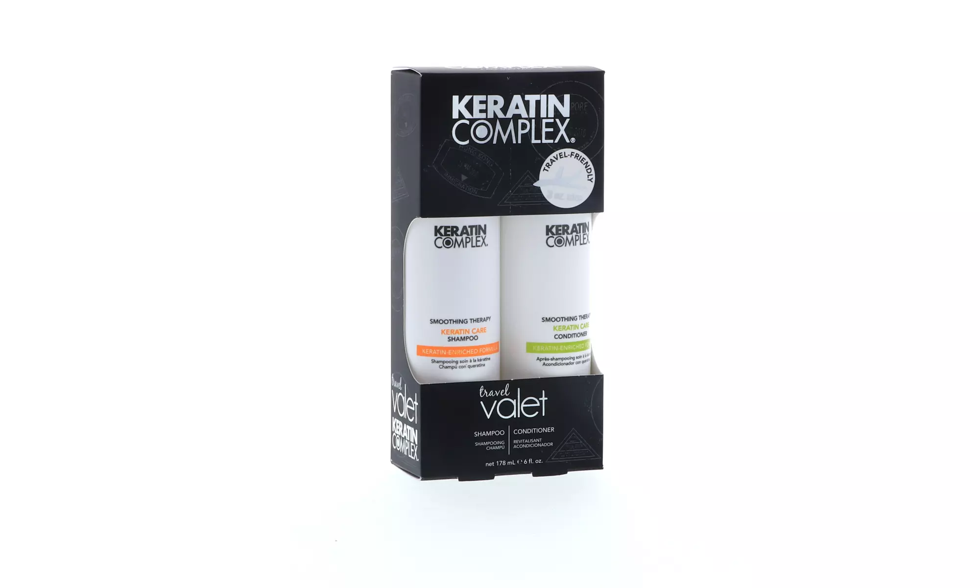 Keratin Complex Travel Valet Care Shampoo and Conditioner, 6 oz