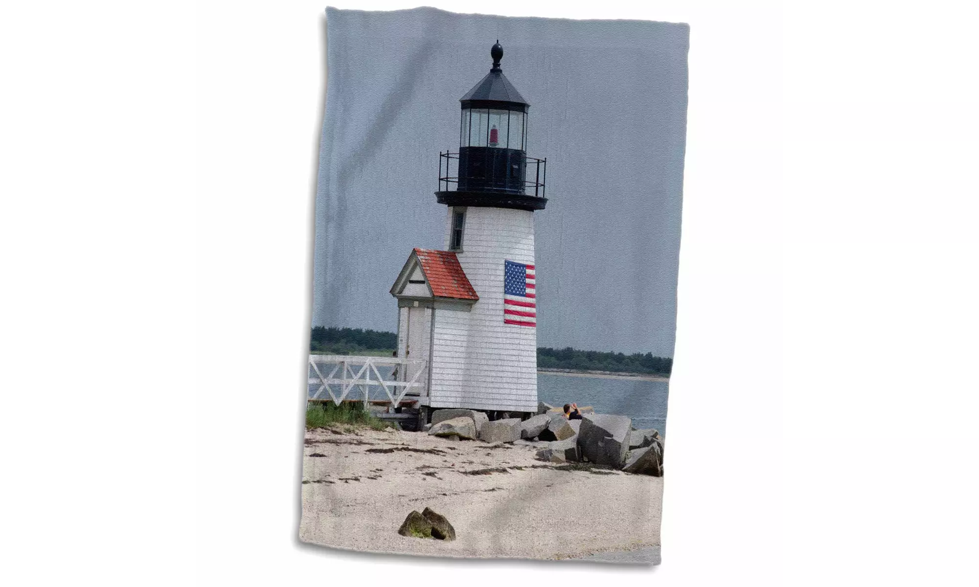  Towel - Massachusetts, Nantucket. Brant Point Lighthouse. - 15 by 22-inches  - Primary Image