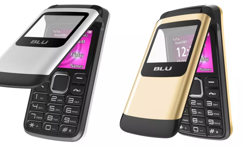 BLU Zoey Flex Z131 Unlocked GSM Dual-SIM Flip Phone w/ Quick-Glance Window - Primary Image