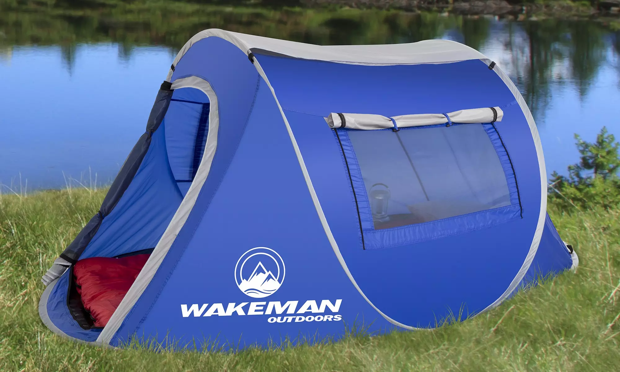 Pop-up 2 Person Water Resistant Barrel Style Tent by Wakeman Outdoors - Primary Image