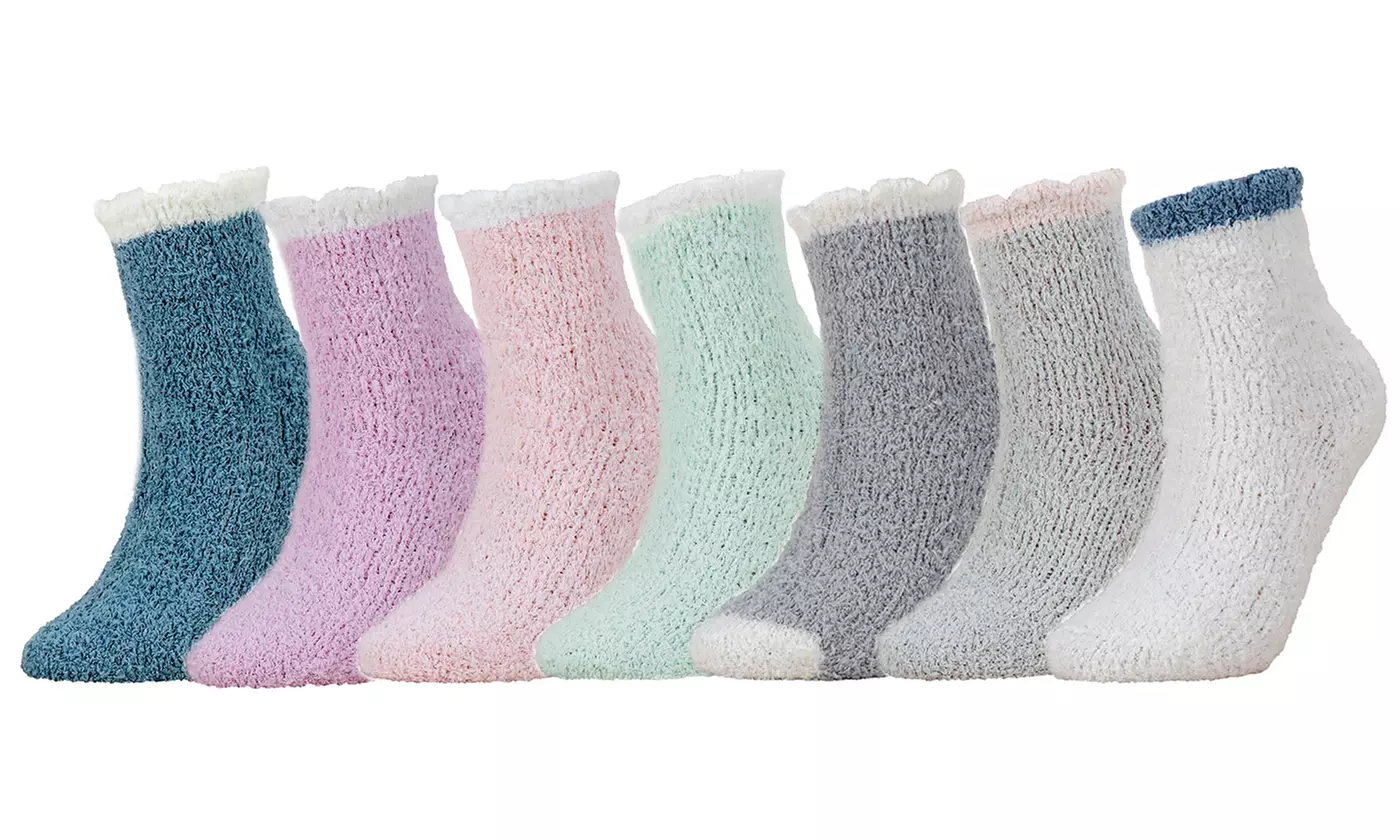 3 Pack Socks Soft Cozy Fluffy Slipper Winter Warm Christmas Stocking
