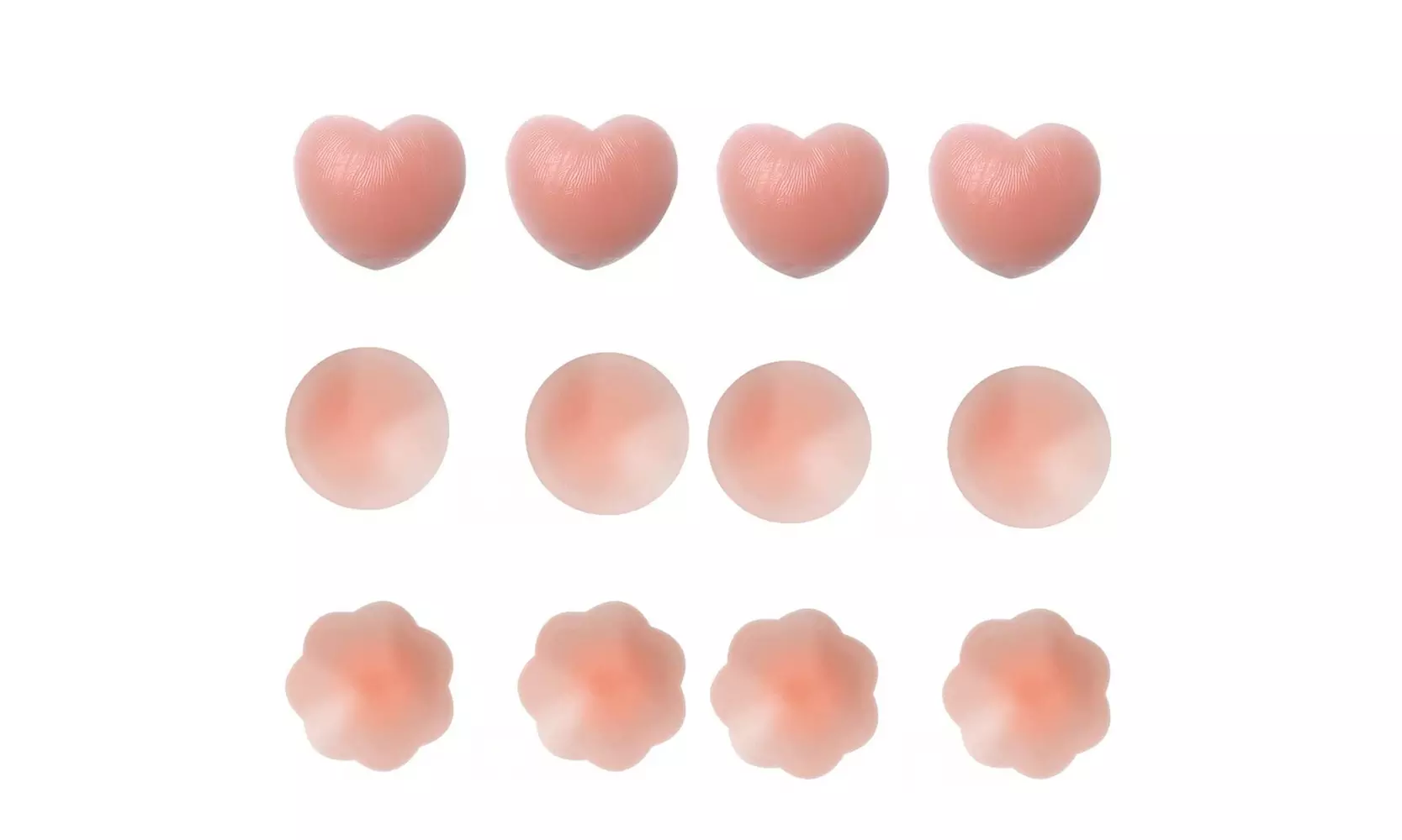 Women Adhesive Invisible Reusable Silicone Nipple Covers (3-6Pair)