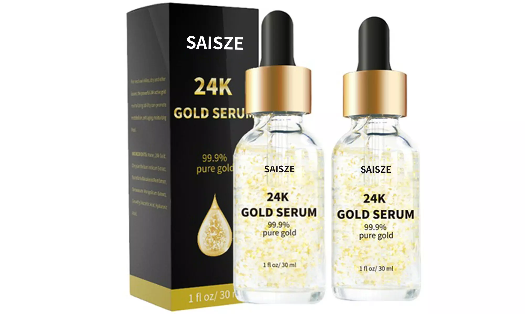 24k Gold Facial Skin Care Anti Wrinkle Anti-Aging Face Essence Serum 1-, 2- Pack - Primary Image