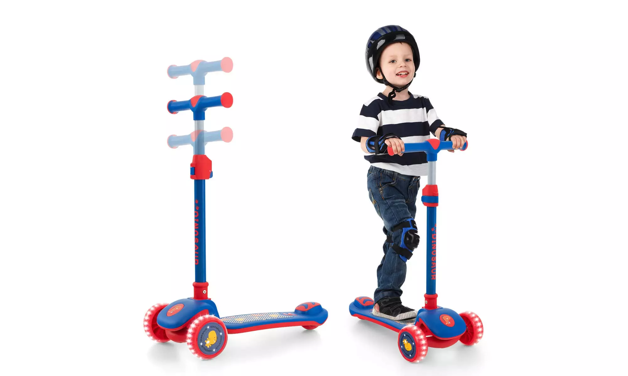 Costway 3-Wheel Kids Scooter Toddler Folding Balancing Kick Scooter