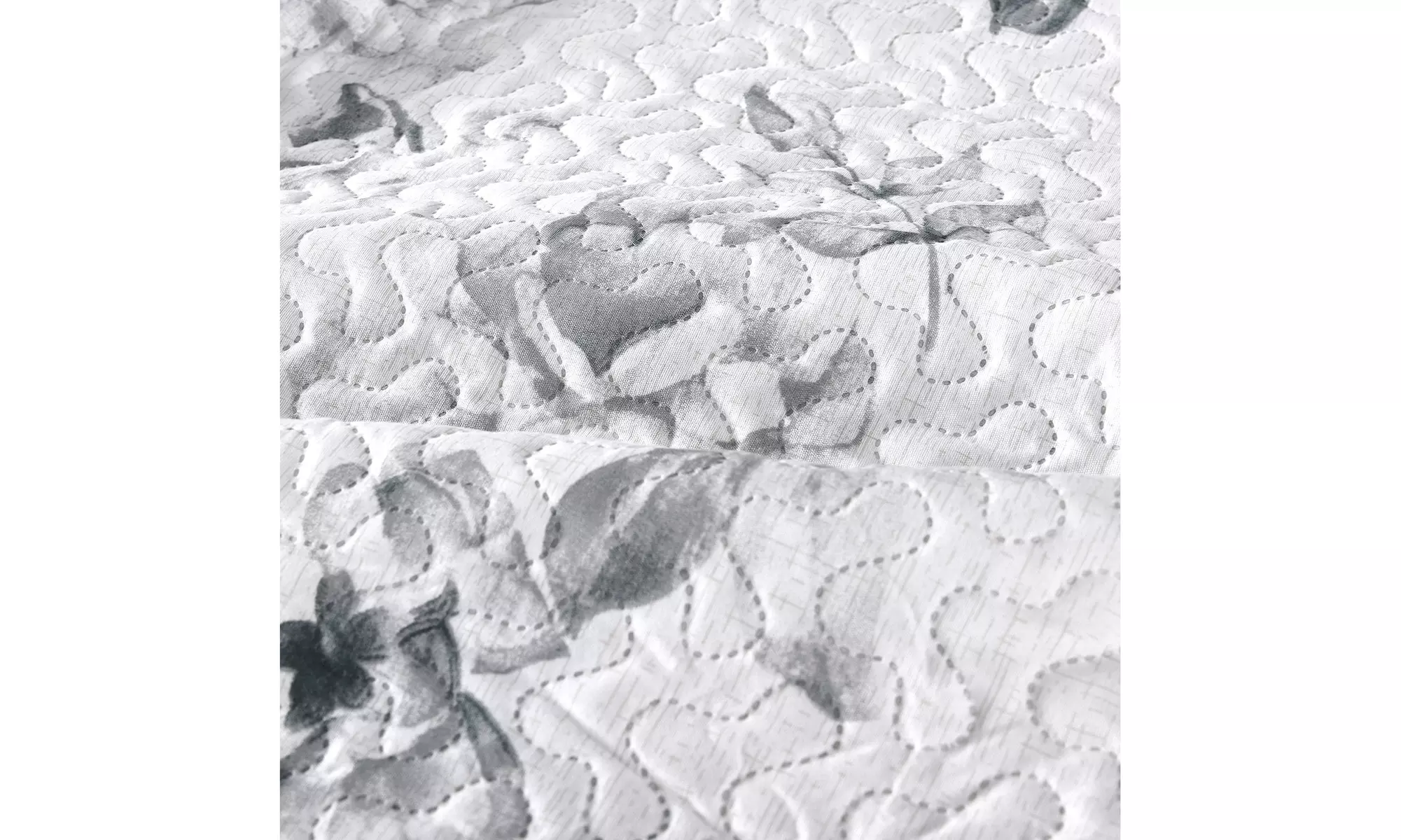 JML 3-Piece Reversible Quilt Set,Home Collection Printed Bedspread With 2 Shams