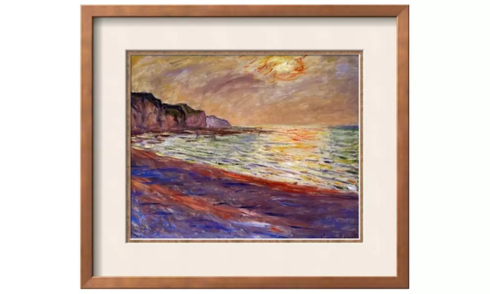 Beach at Pourville, Sunset, 1882 by Claude Monet - Primary Image