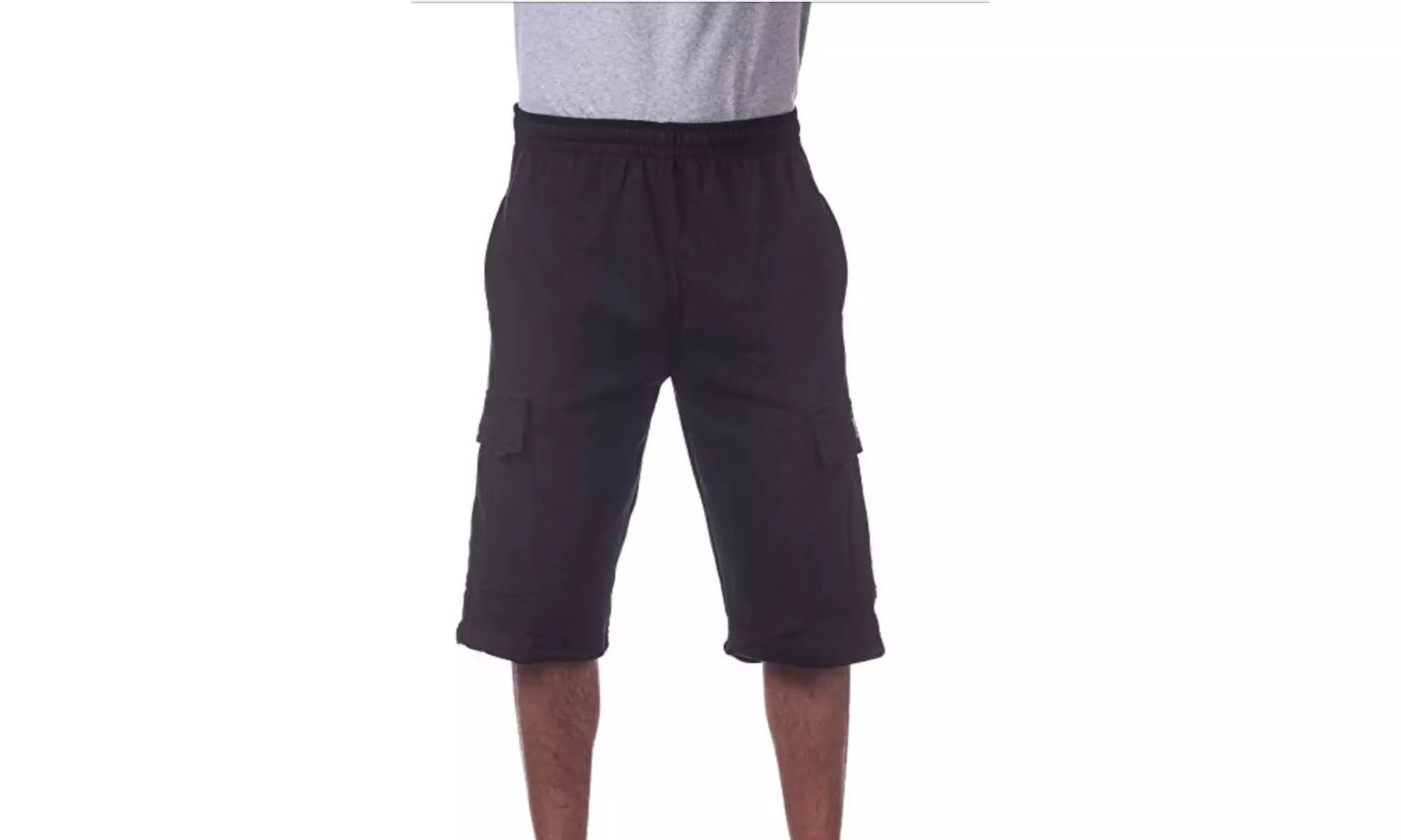 PRO CLUB CARGO FLEECE SHORTS MEN HEAVYWEIGHT JOGGER SWEATPANTS BIG AND TALL - Primary Image