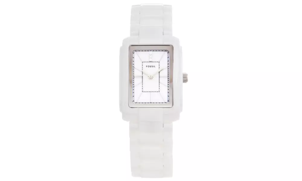 Fossil Women's 'Adele' White Ceramic Watch - Primary Image