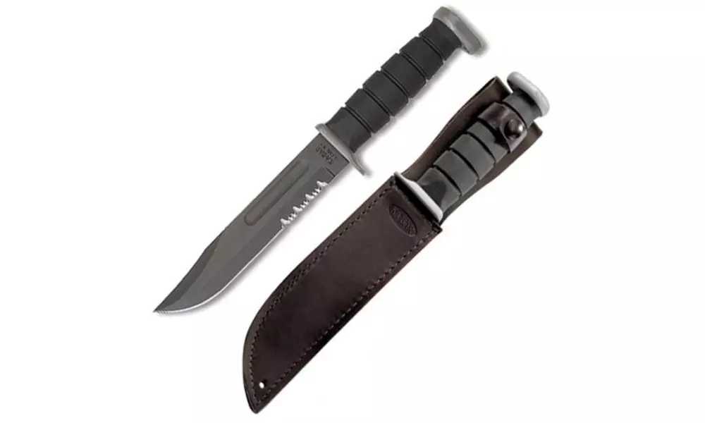 Ka-Bar D2 Extreme Fighting Knife Serrated - Primary Image