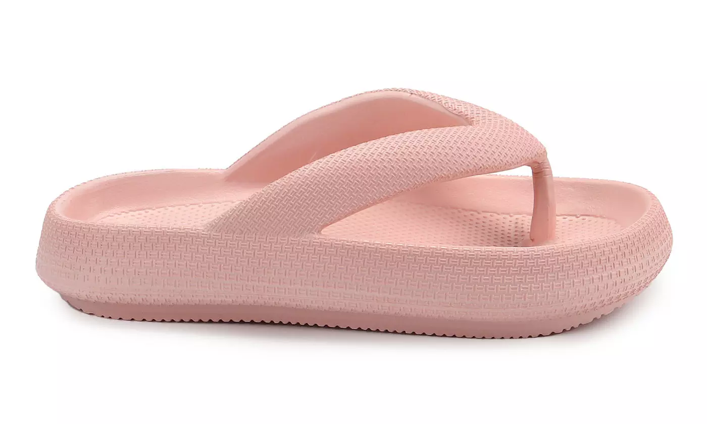 Womens Orthotic Flip Flops Thong Sandals Pillow Slippers With Arch Support