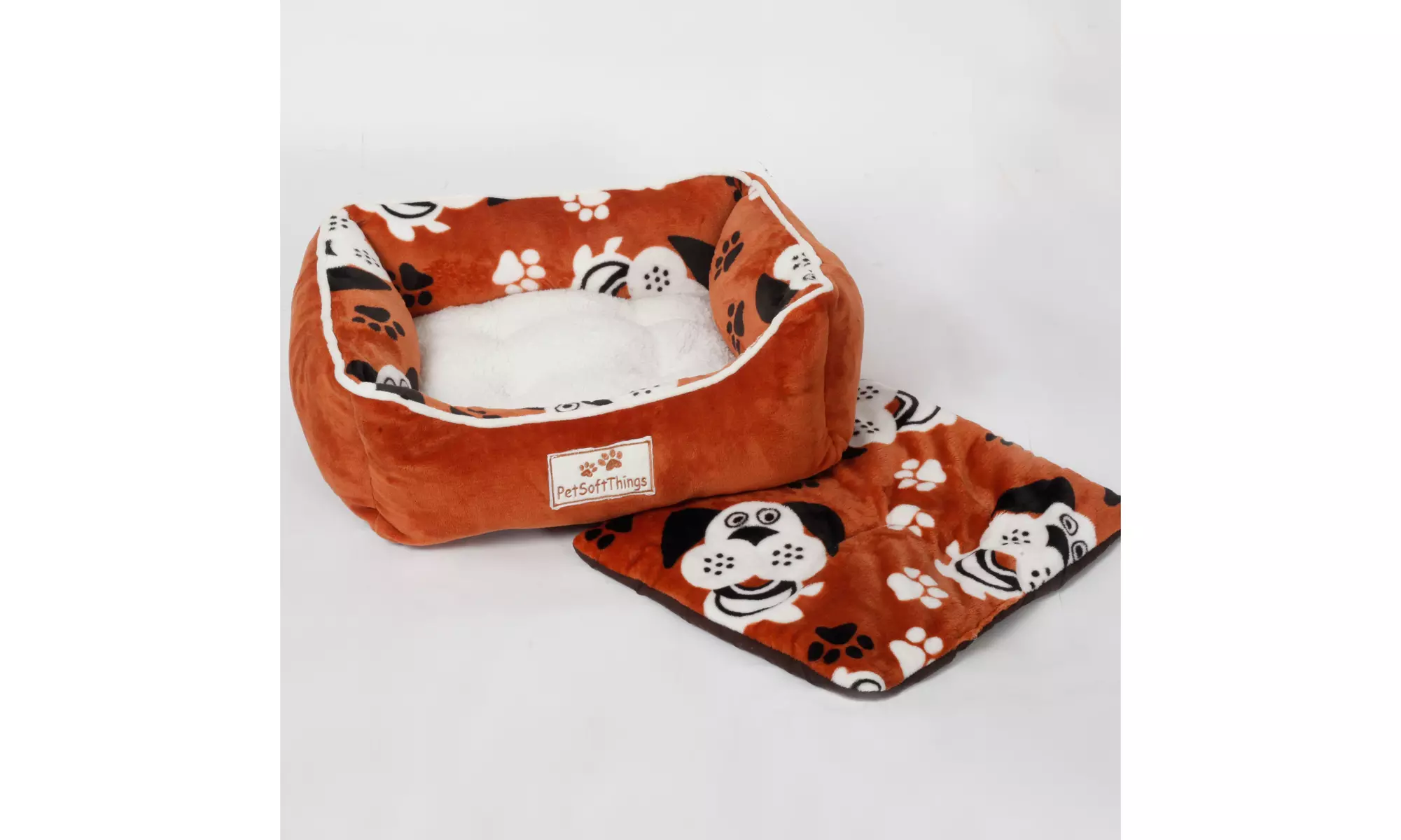 Plush Fluffy Soft Warm Calming Medium Small Dog Puppy Kitten Cat Pet Bed Cuddle