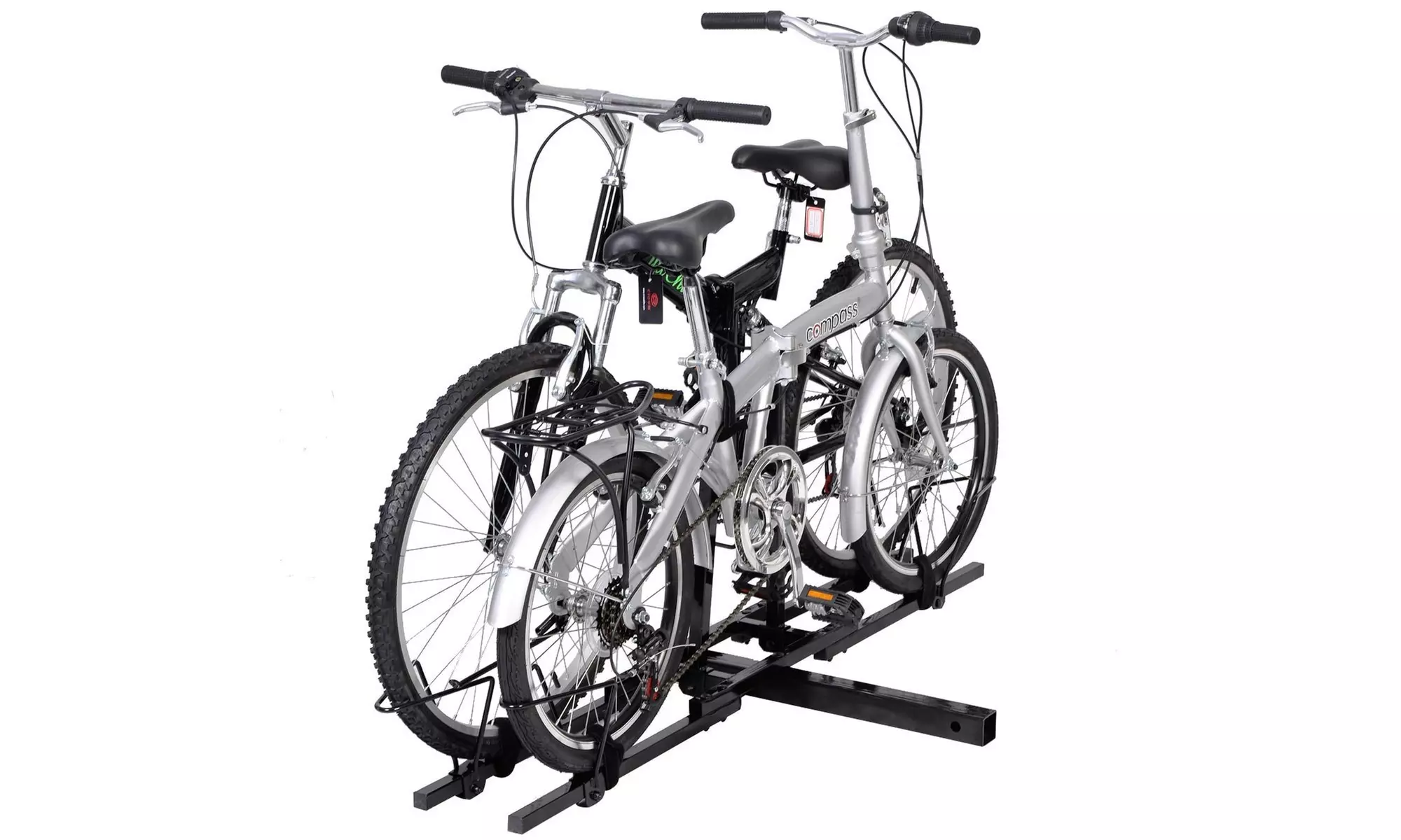 Costway Upright Heavy Duty 2 BikeHitch Mount Carrier Platform Rack Truck SUV - Primary Image