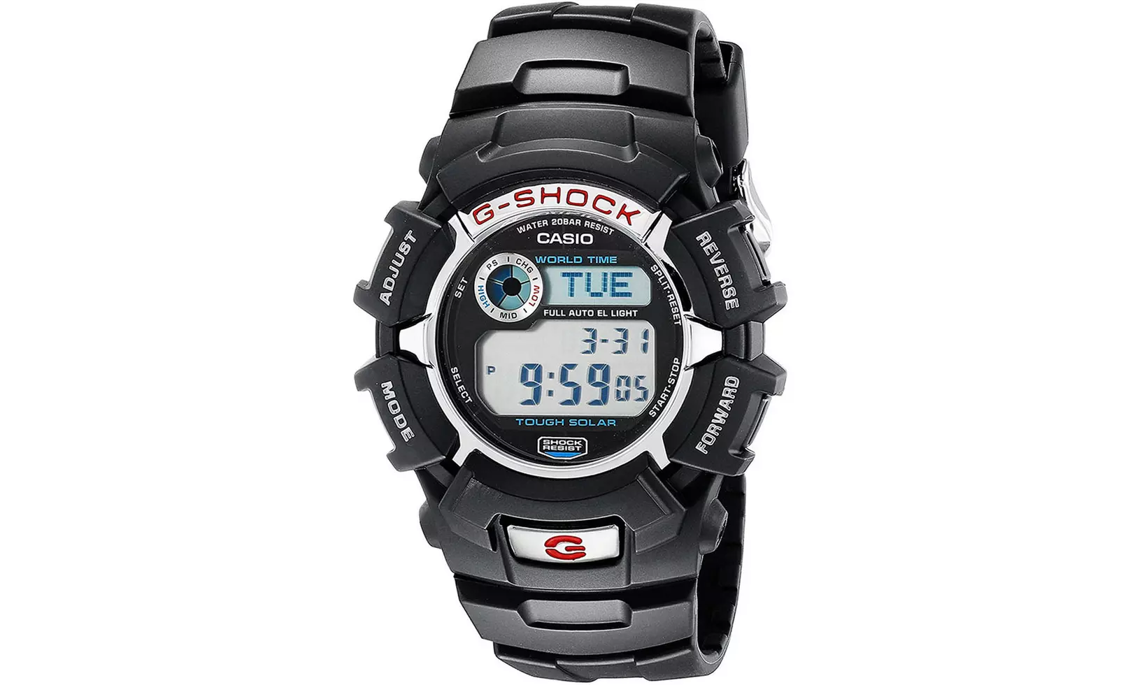 G-Shock G2310R-1 Men's Solar Resin Sport Watch - Black - Primary Image