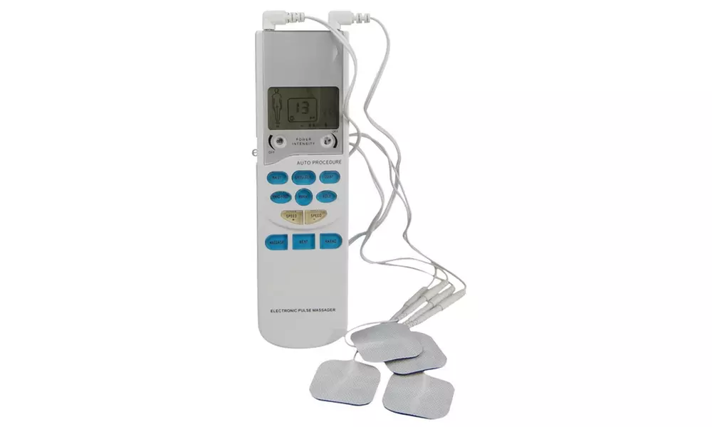 New Portable TENS Unit Machine, Electro Therapy Massage, Handheld Pulse Massager - Primary Image