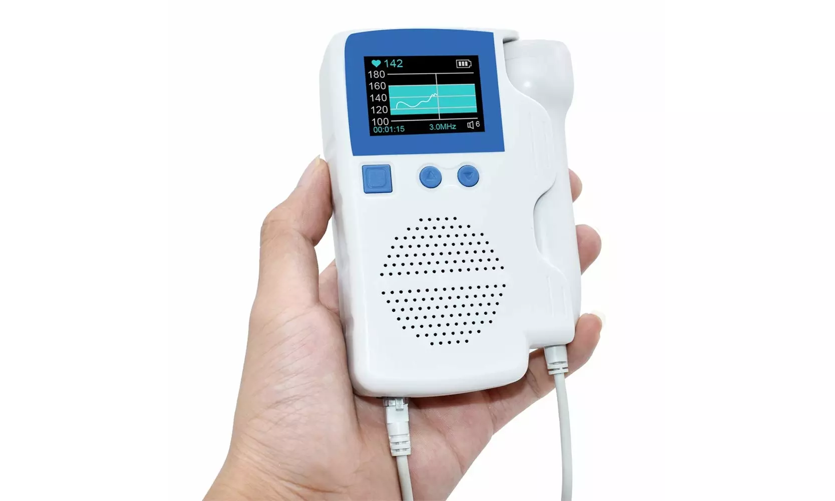 Fetal Doppler Heart Beat Monitor Backlight LCD Pregnancy Baby Heart Beat Device - Second Medium