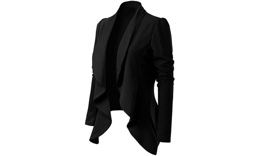Image 2: Women's Long Sleeve Elegant Business Suit Cardigan Jacket Blazer Tops