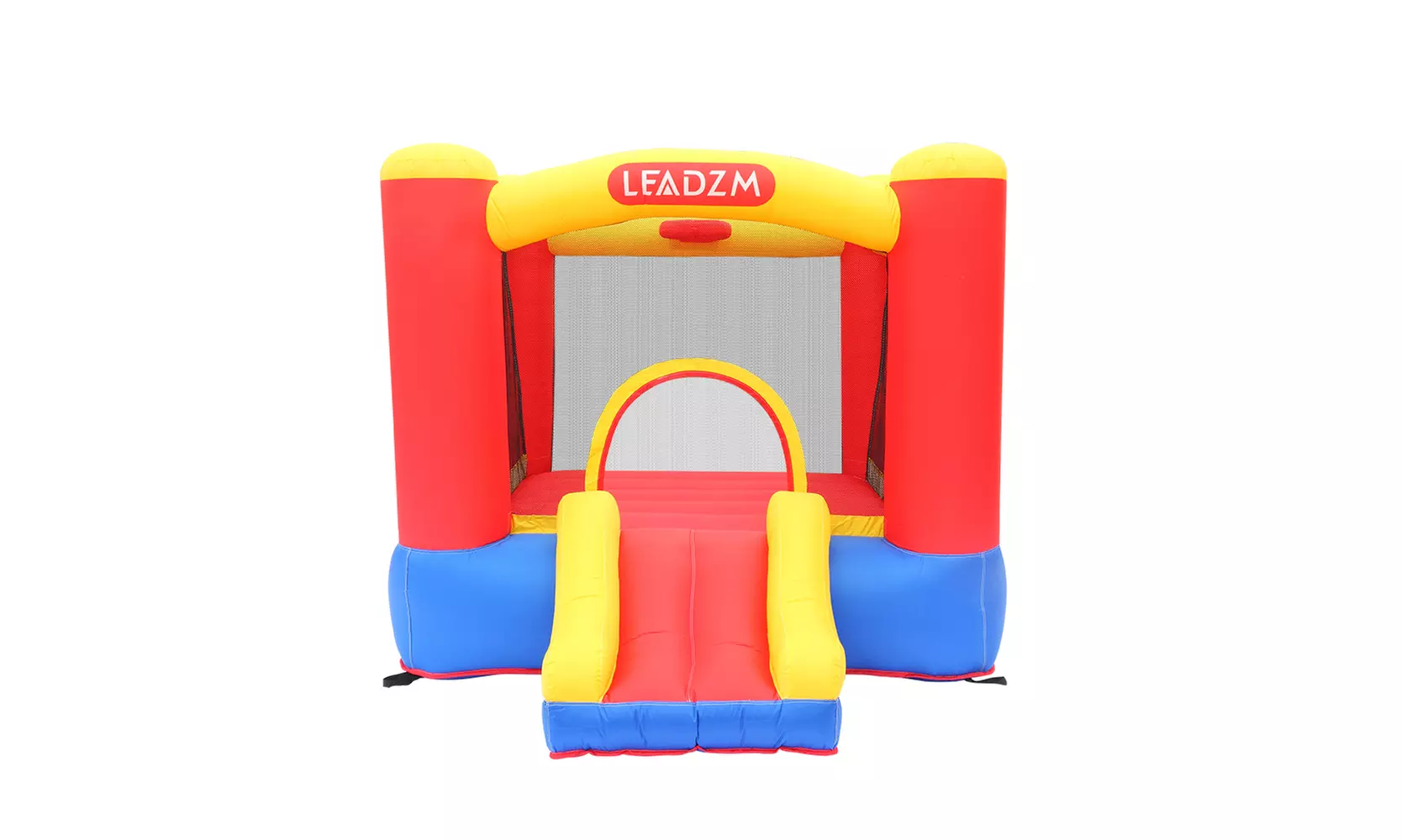 Small Castle Inflatable Bouncers with Basket Frame (including fan) - Primary Image