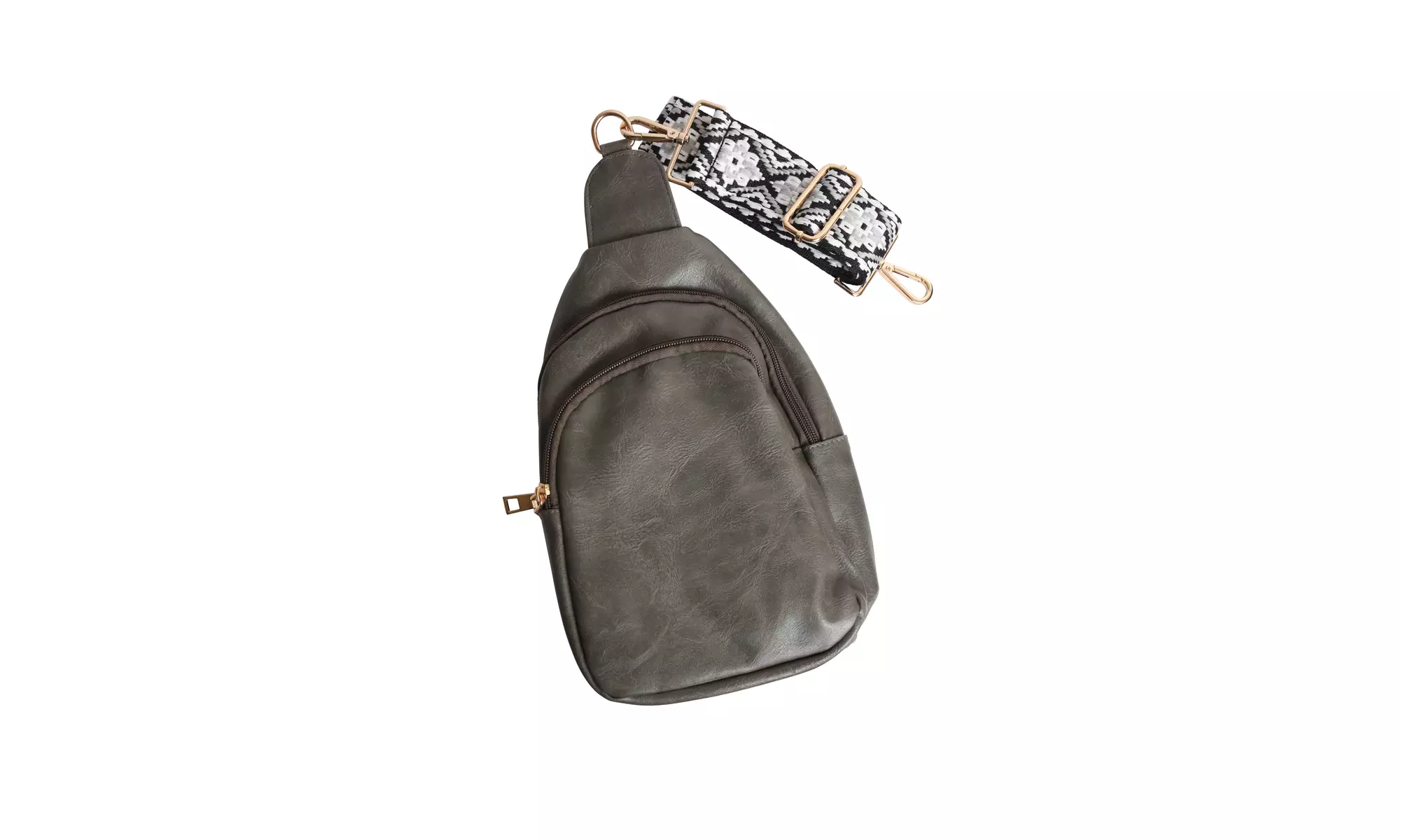 Vegan Leather Crossbody Shoulder Sling Bag with Credit Card Slots