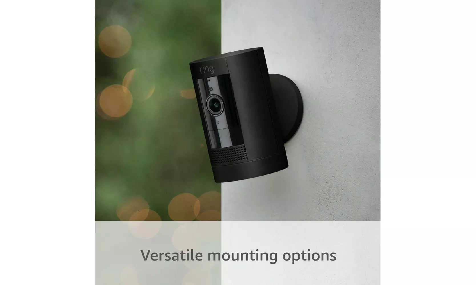 Ring Stick Up Cam Plug-In HD security camera Black - Second Medium