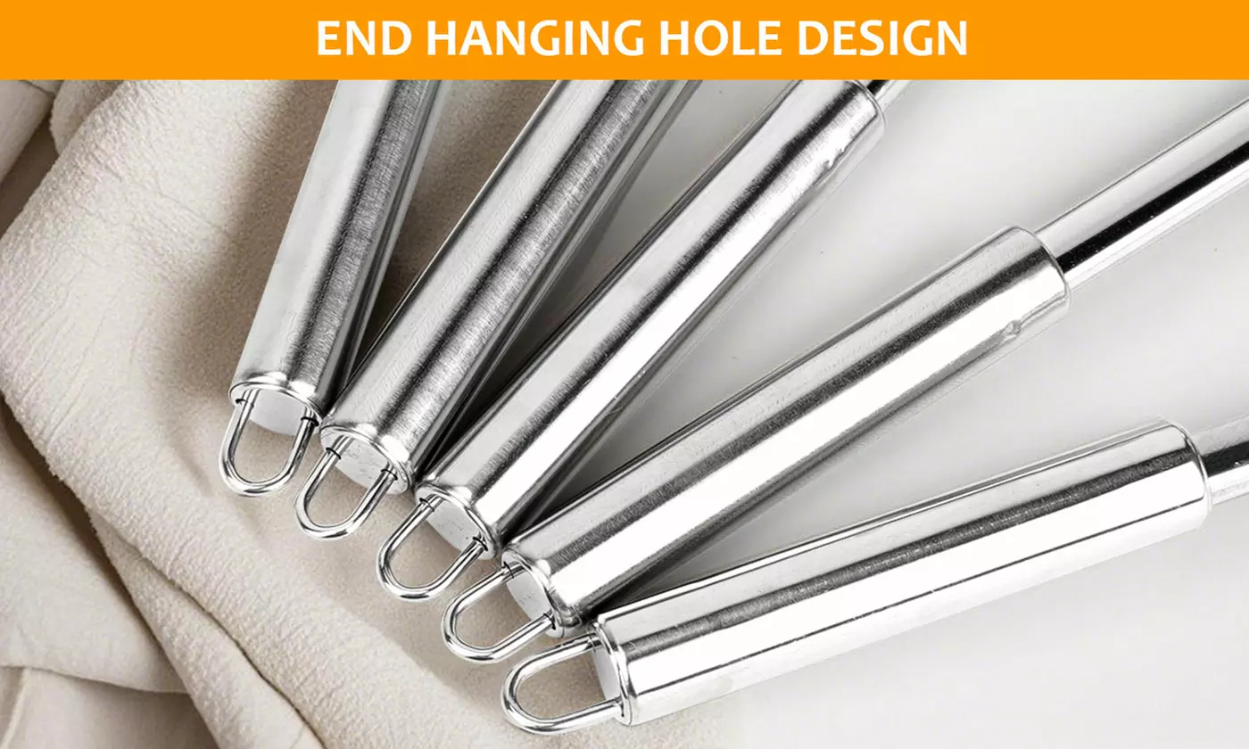 Set of 5 Stainless Steel Heat Resistant Kitchen Gadgets Utensil Set