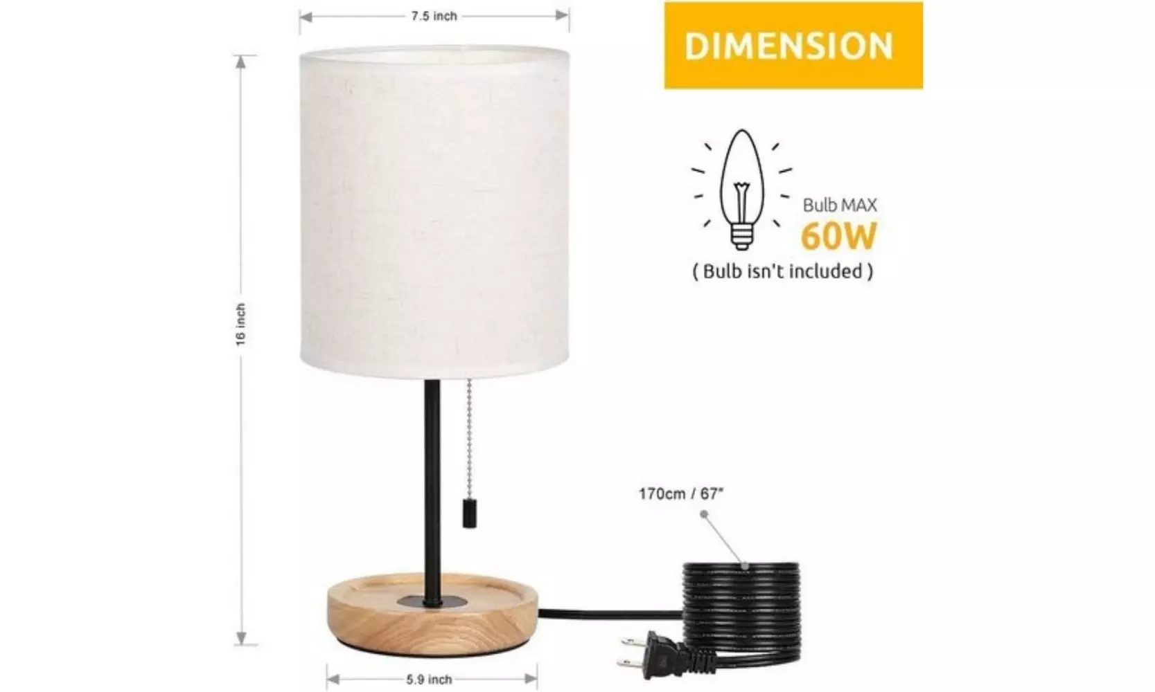 Creative table lamp Modern Bedside Light Fixtures for Bedroom Living Room