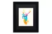Robert Farkas 'Sunny Stag' Matted Black Framed Art - Second Medium