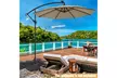 Costway Patio 4pcs Cantilever Offset Umbrella Base Heavy Duty Outdoor Square - Second Medium