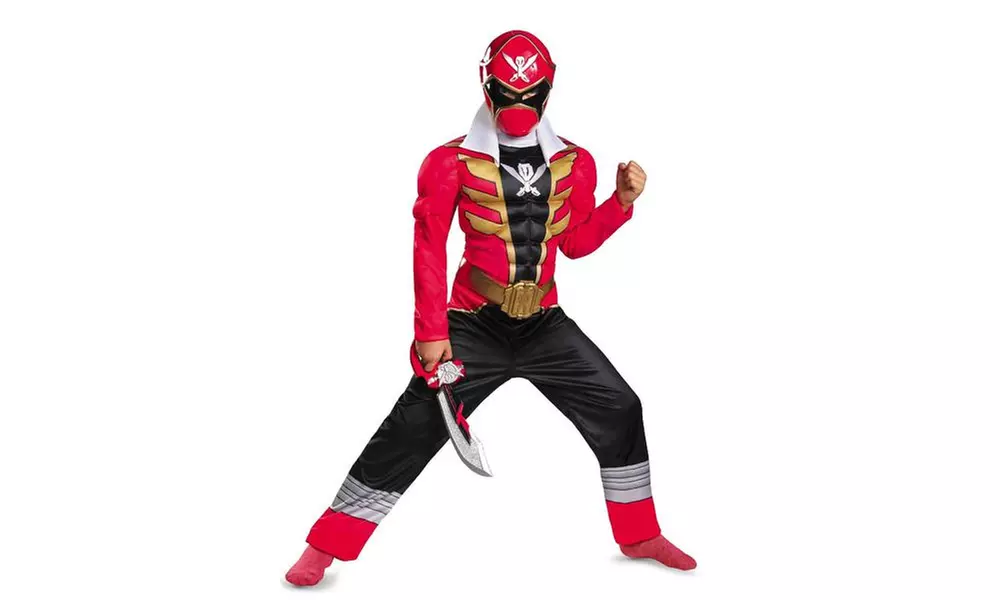 Power Ranger Super Megaforce Red Ranger Muscle Kids Costume - Second Medium