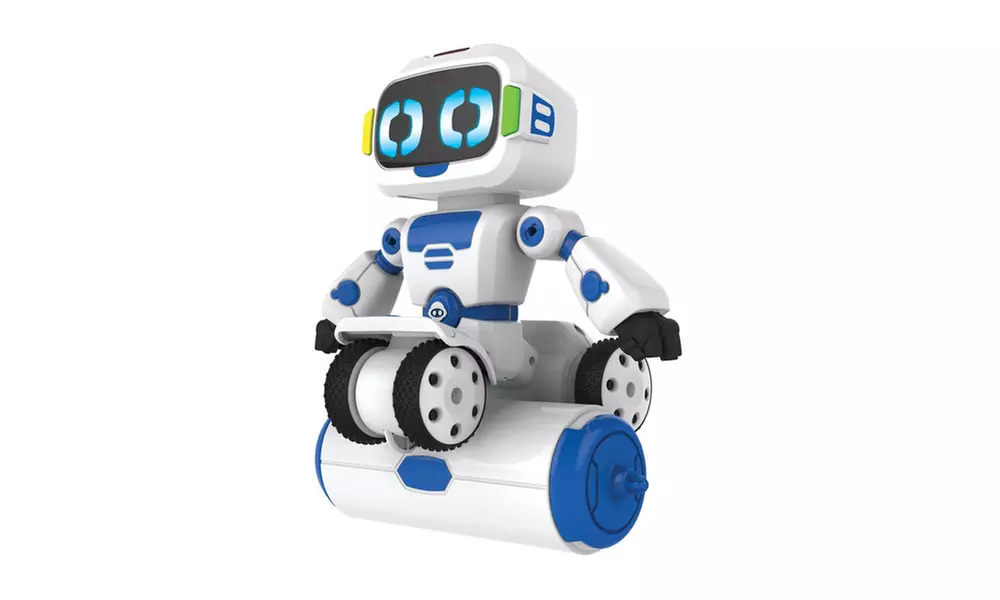 WowWee Tipster Toy Remote Control Car Balancing Robot Friend - White/Blue - Primary Image