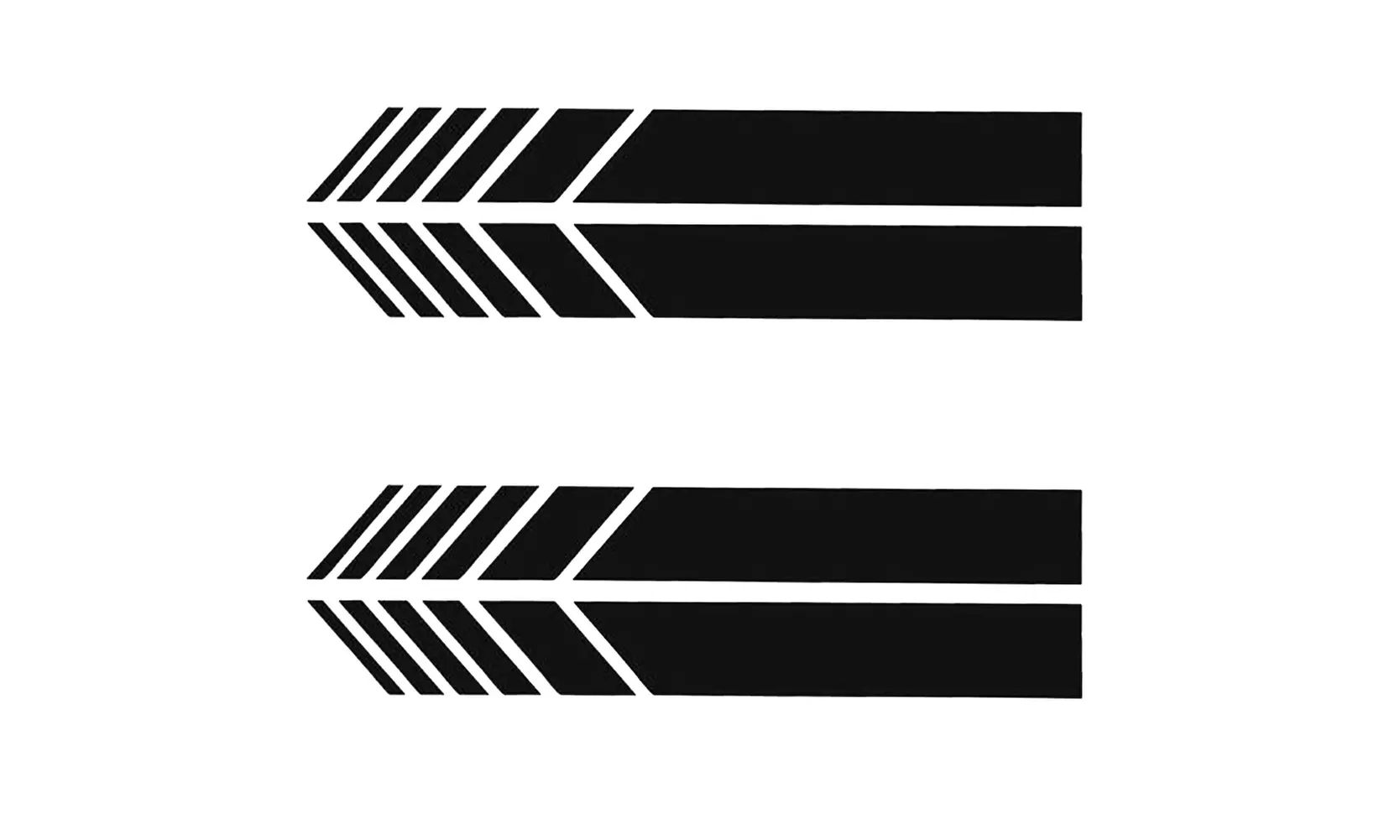 US 2-4 Pair Car Rear View Mirror Sticker Decor Vehicle Reflect Side Decal Stripe - Primary Image