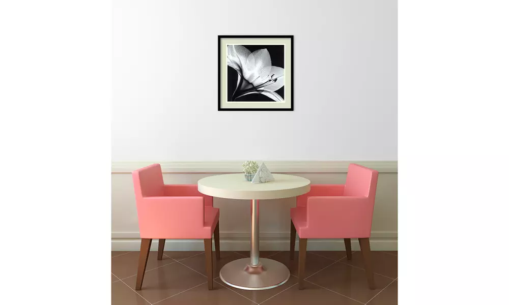 Steven N. Meyers 'Amaryllis 1' Framed Art Print 21x21-in - Second Medium
