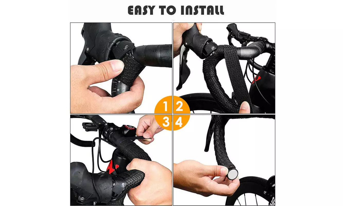 Set of 2 Road Bike Handlebar Tape EVA Bicycle Bandage Bar Wrap Tape - Second Medium