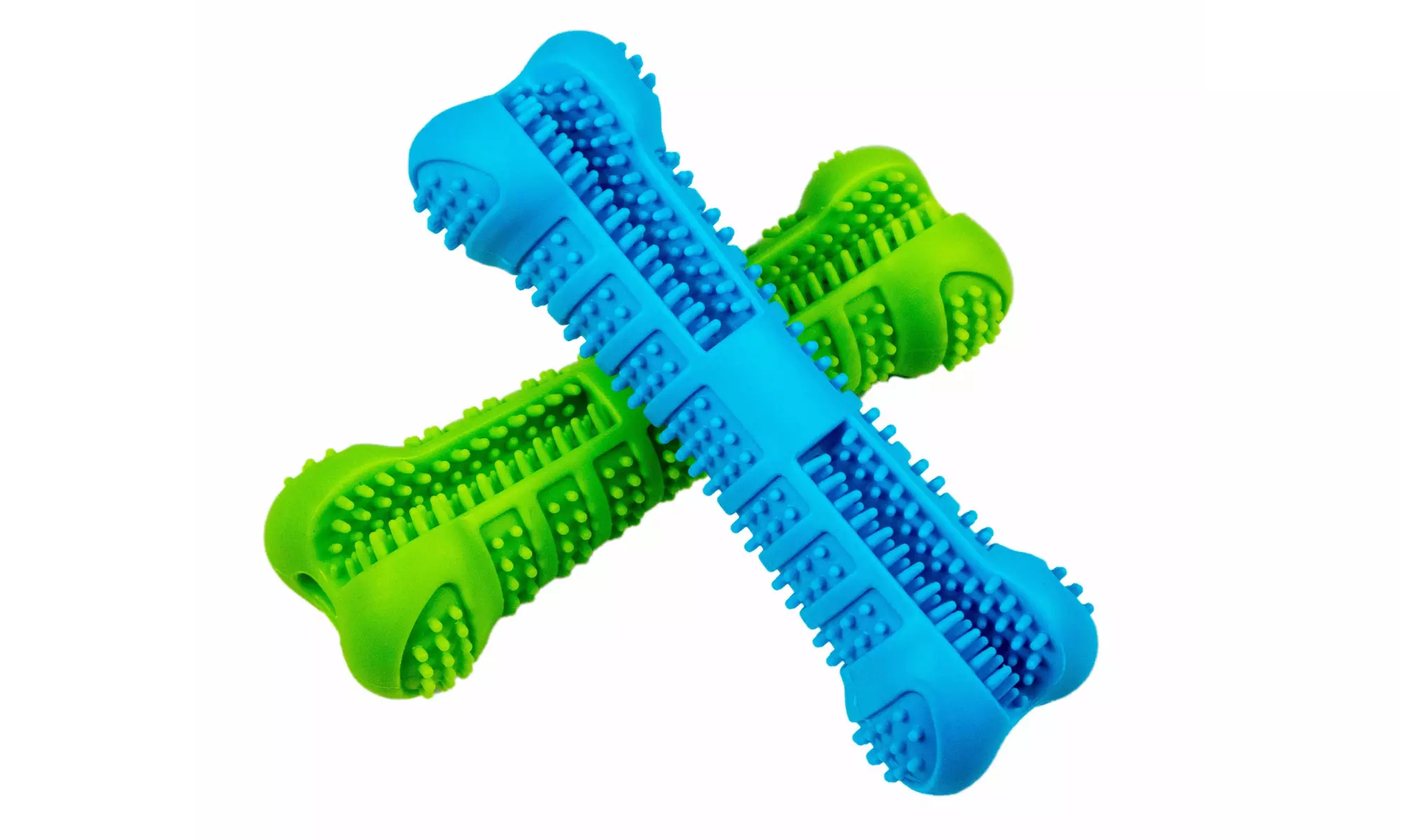  Dog Toothbrush Chew Toy Bone - Pet Dental Teeth Brushing Cleaner Stick  - Primary Image