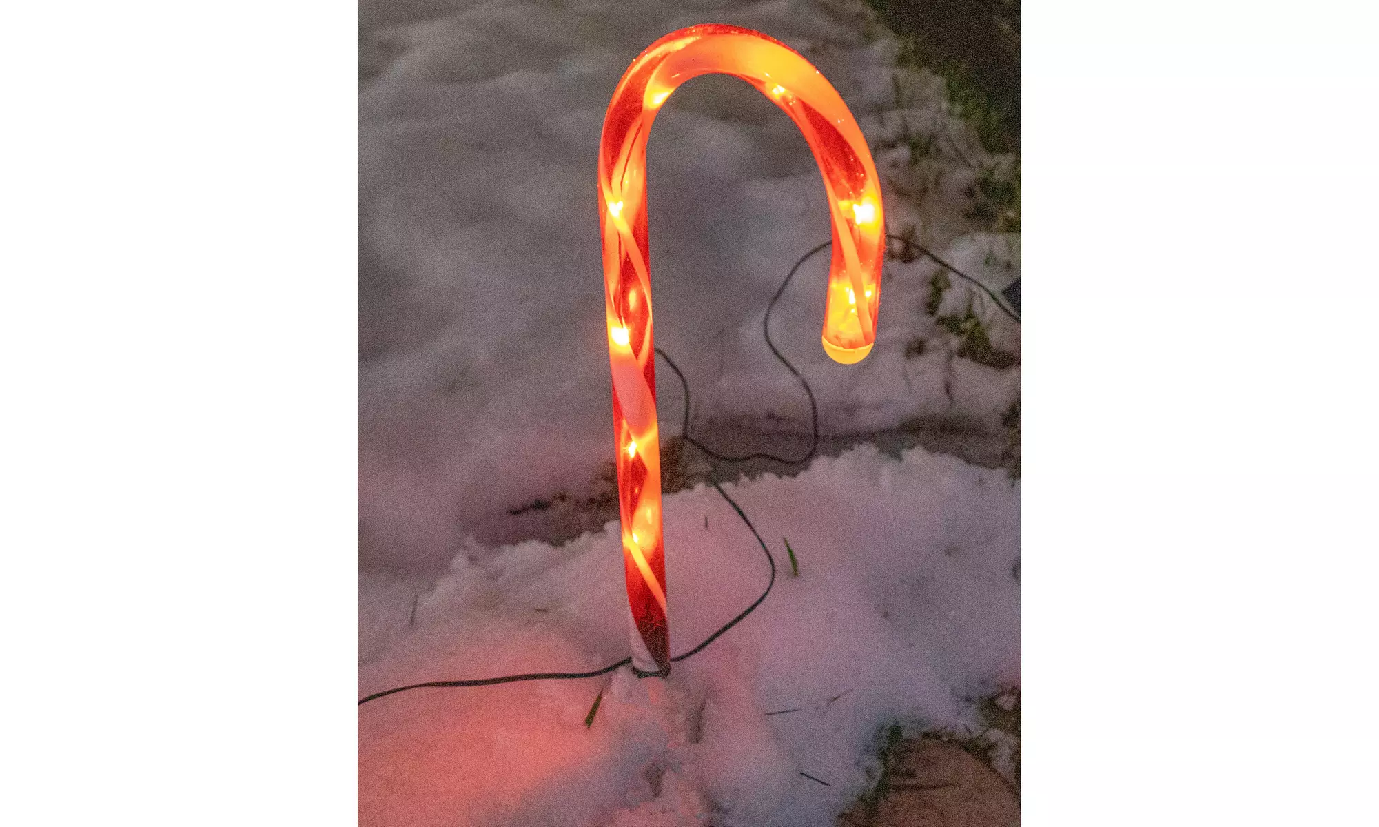 Solar Christmas Candy Cane Lights Outdoor Stake Christmas Decorations Decor 6pc - Image 6