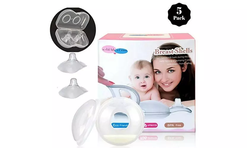Breast Shells breast milk  Saver Collector and Nipple Shield with Case - Primary Image