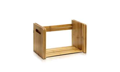 Furinno FNCL-33021 Bamboo Extesion Book Rack, Natural