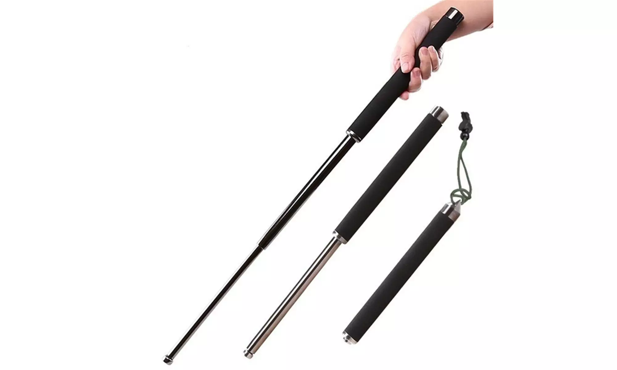 26 Inch Expandable Baton Pure Steel Metal Telescopic Retractable Stick - Primary Image