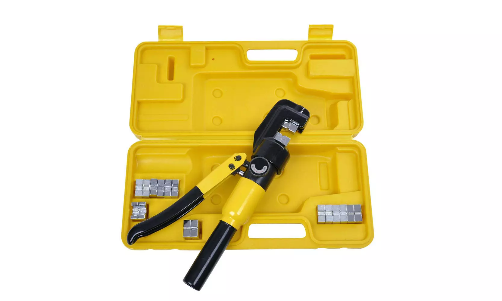 Hydraulic Wire Crimper w/ 10 Ton 9 Dies Battery Cable Lug Terminal Crimping Tool - Primary Image