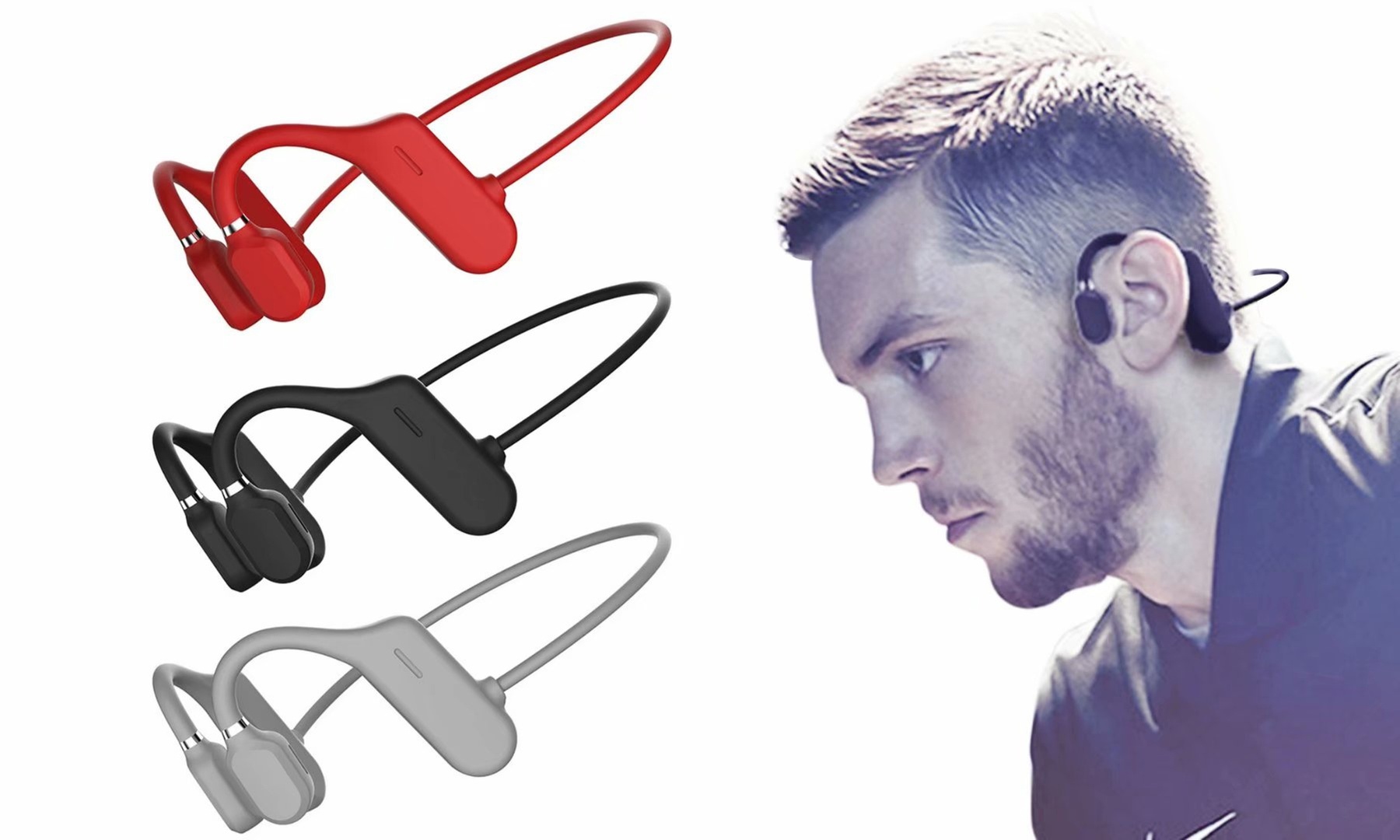 Air Open Ear Wireless Bone Conduction Headphones Bluetooth 5.0 Sports Headset