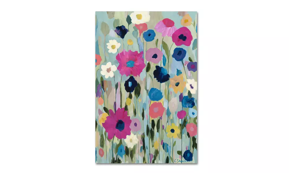 Carrie Schmitt 'Wild Flowers' Canvas Art - Second Medium