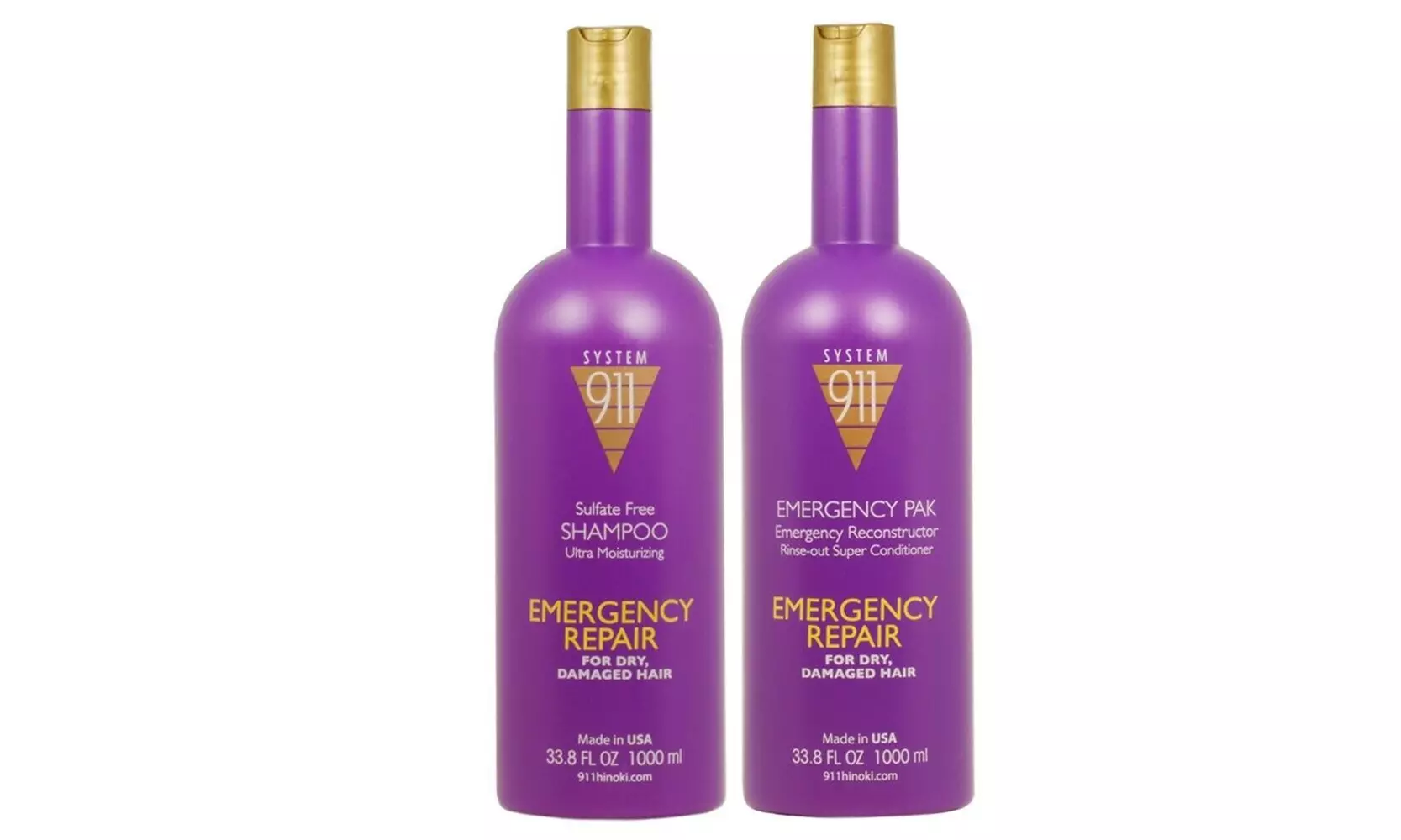 Hayashi 911 Shampoo and 911 Emergency Pack, 1000 mL/Liter Size Combo, 2 Day Air - Primary Image