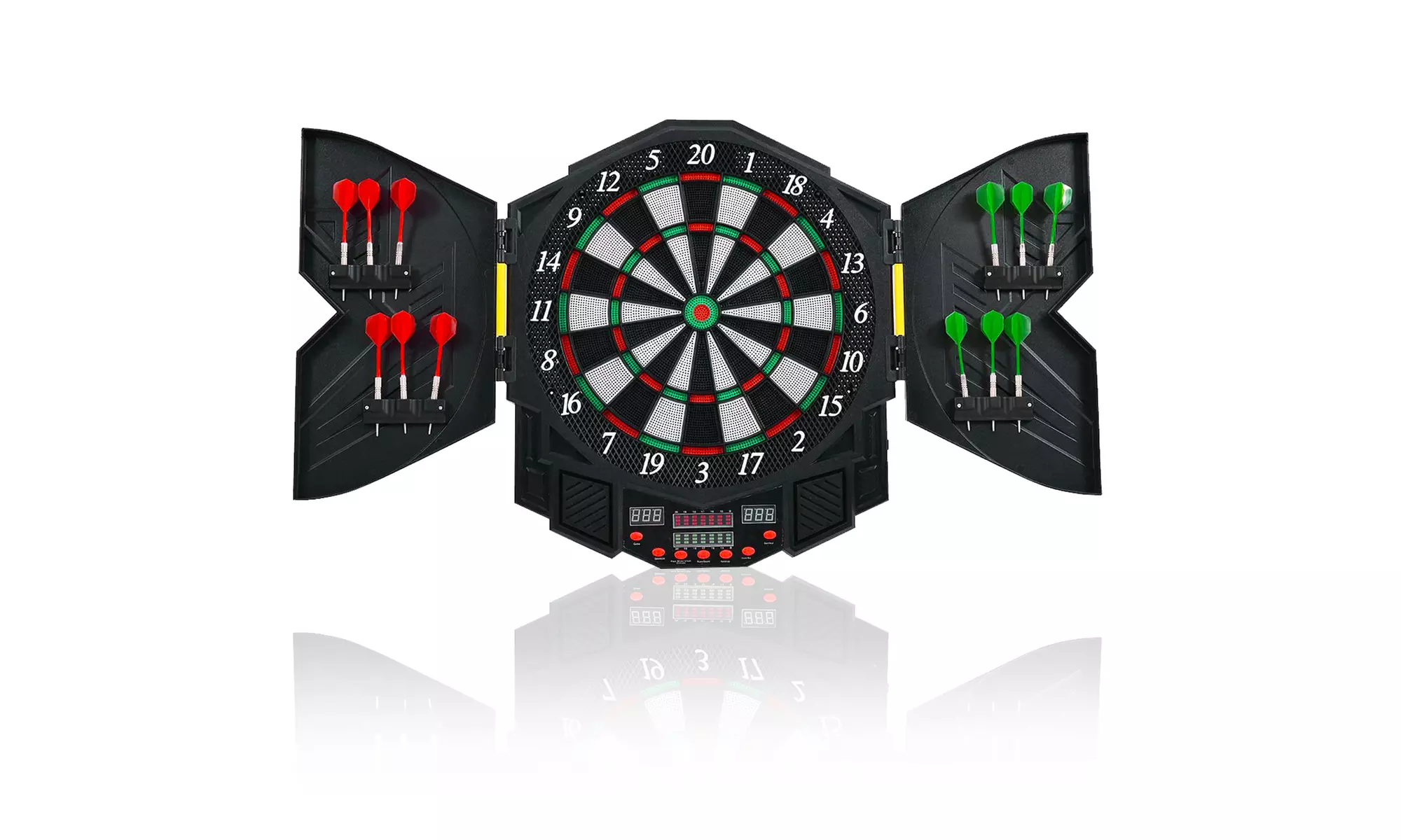 Costway Professional Electronic Dartboard Cabinet Set w/ 12 Darts Game - Primary Image