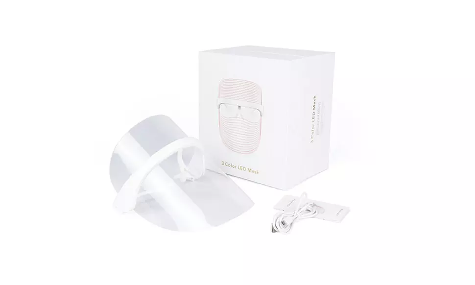 3 Colors LED Light Photon Facial Mask Skin Rejuvenation Wrinkles Removal Therapy - Second Medium