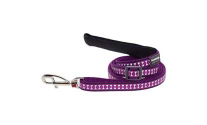Red Dingo L6-RB-PU-ME Dog Lead Reflective Purple, Medium