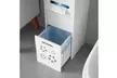 3-Tier White Locker Organizer Bathroom Storage Cabinet  - Second Medium