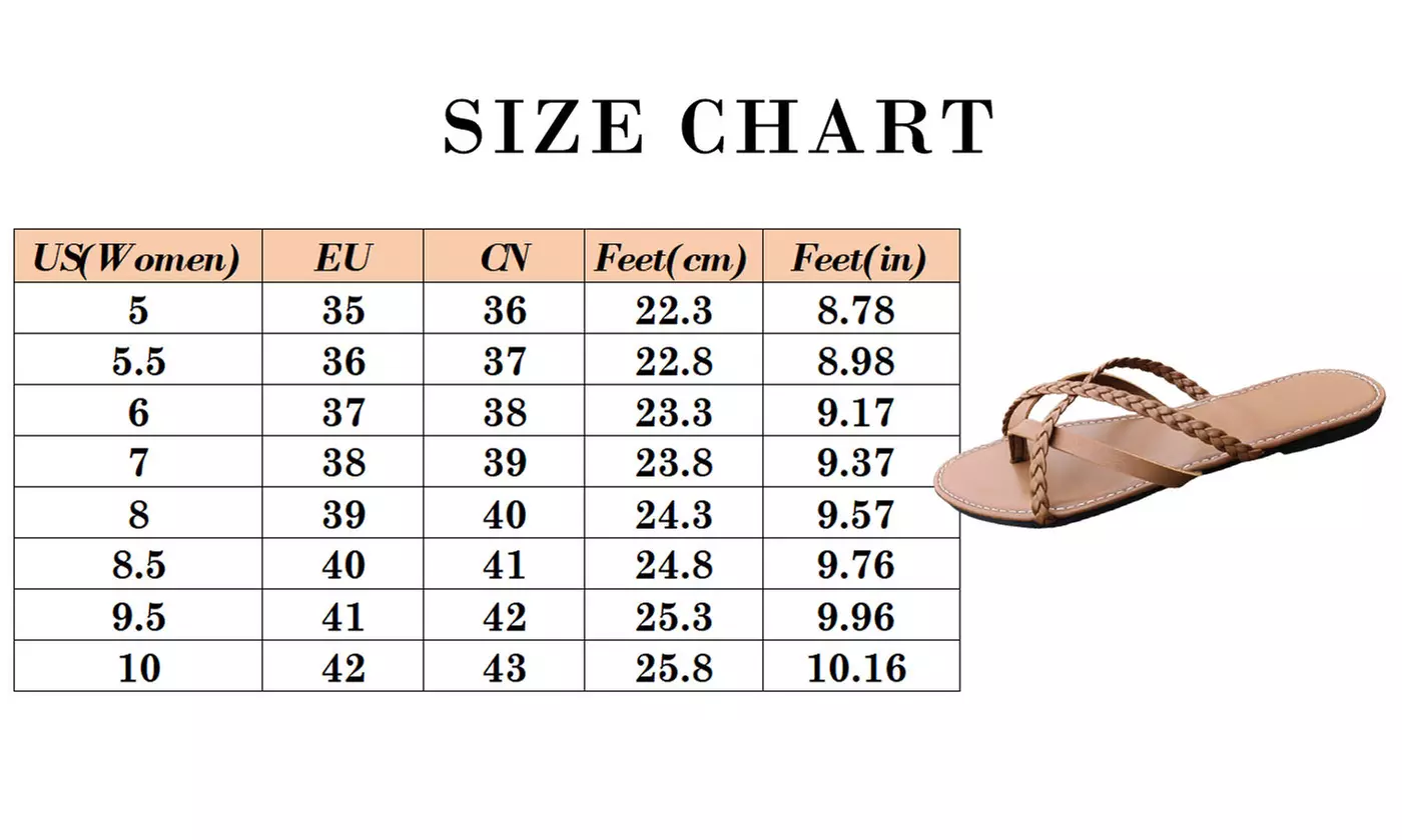Women Fashion Slip On Flat Sandal Cross Bands Open Toe Sandals