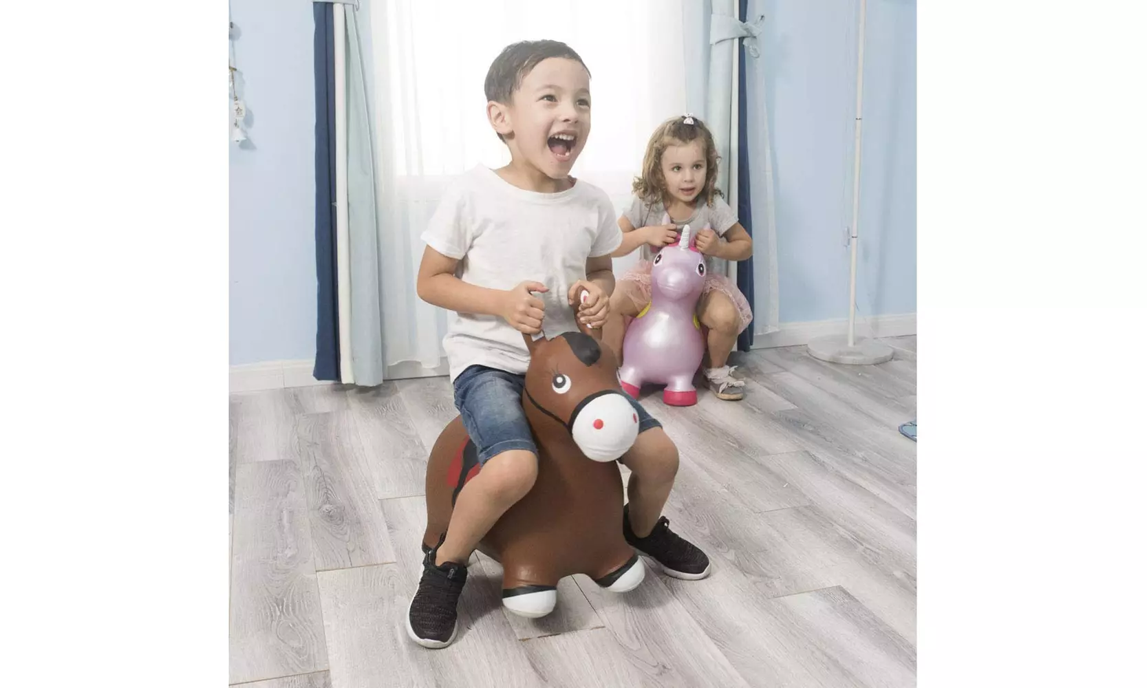 BounceZiez Inflatable Bouncing Animal Hoppers With Hand Pump - Primary Image