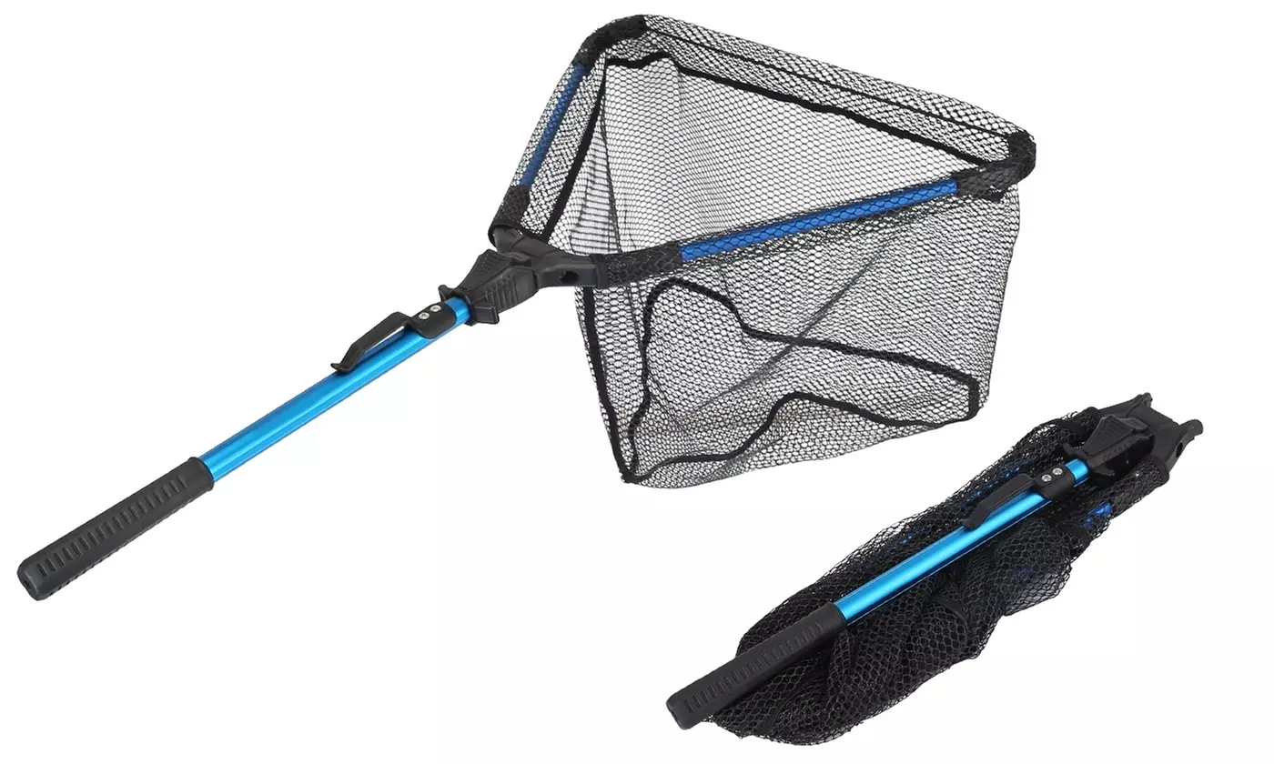 LakeForest Collapsible Aluminum Fishing Net Durable & Portable for Anglers